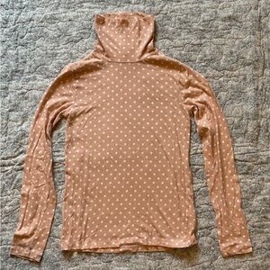 Women’s J Crew polka dot turtleneck. Size S
